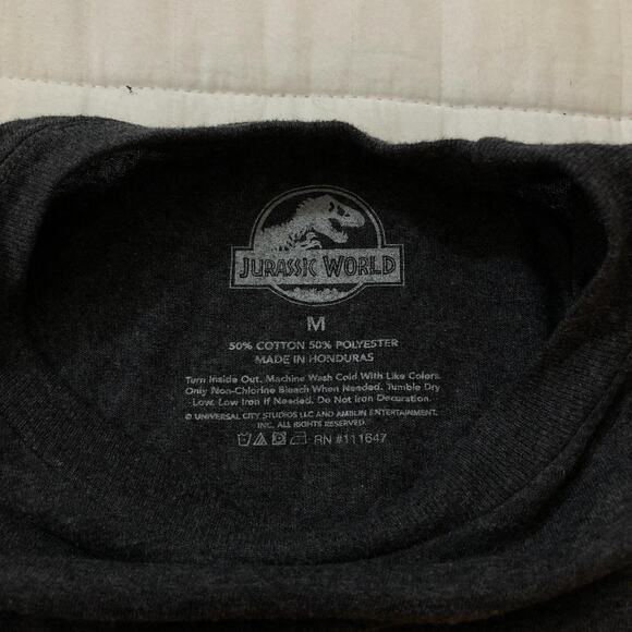 Dark Grey Jurassic Park “Jurassic World” Graphic Tee - Picture 4 of 4